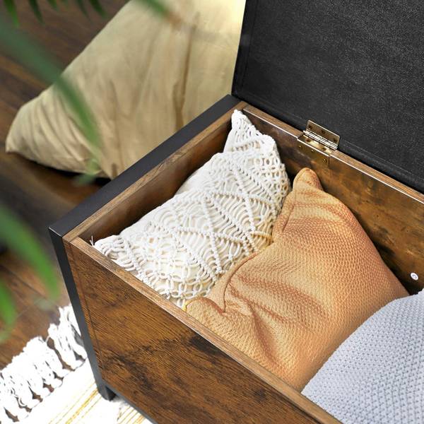 Tabouret 100679 Imitation cuir / Métal - Marron