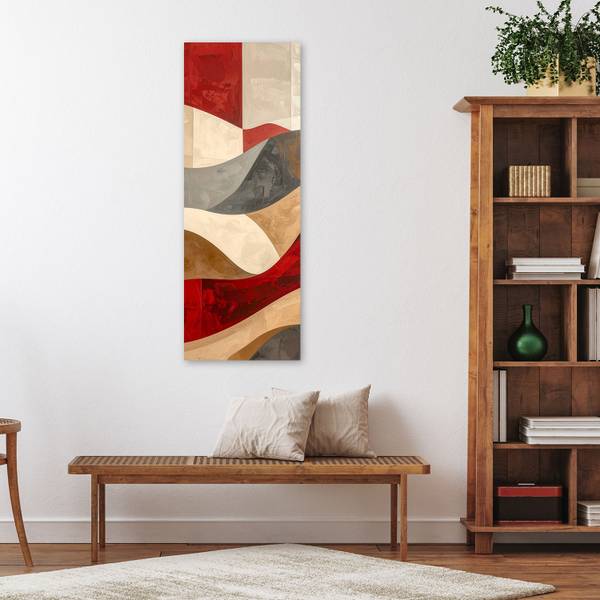 Wandbild Abstrakte Linien 50 x 150 cm