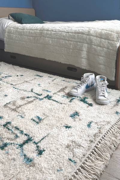Teppich VOLUBILIS Blau - Textil - 120 x 170 x 120 cm