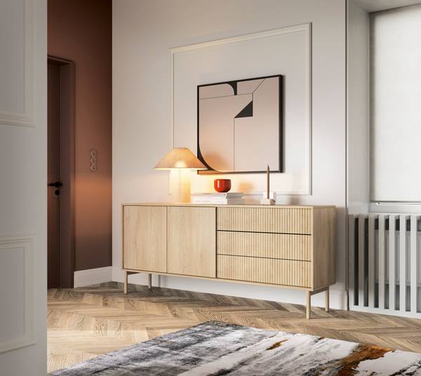 Sideboard TAVO Braun - Holzwerkstoff - 187 x 80 x 40 cm