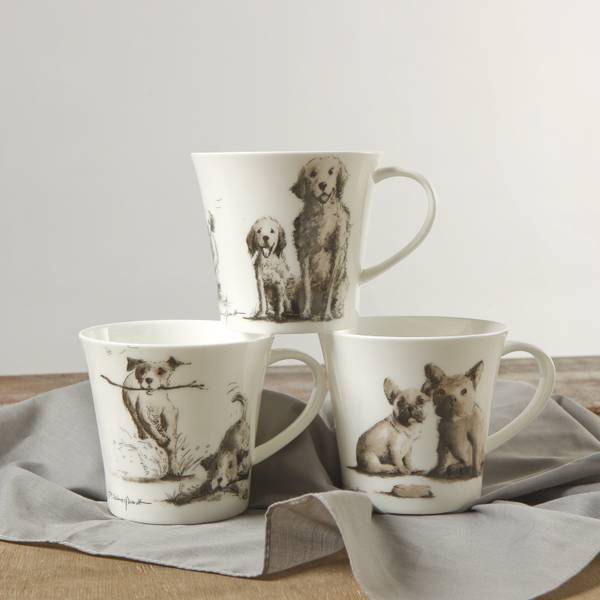 Tasse Peter Schnellhardt  Dicke Freunde Porzellan - 11 x 10 x 14 cm
