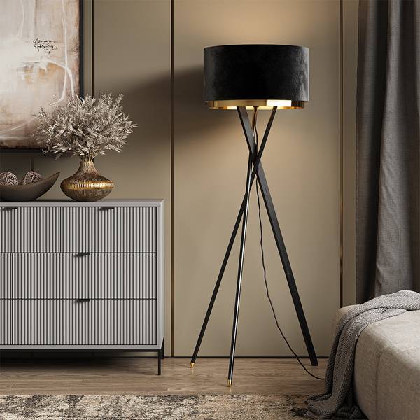 Stehlampe Goldamo 53237 Schwarz - Metall - 50 x 154 x 50 cm