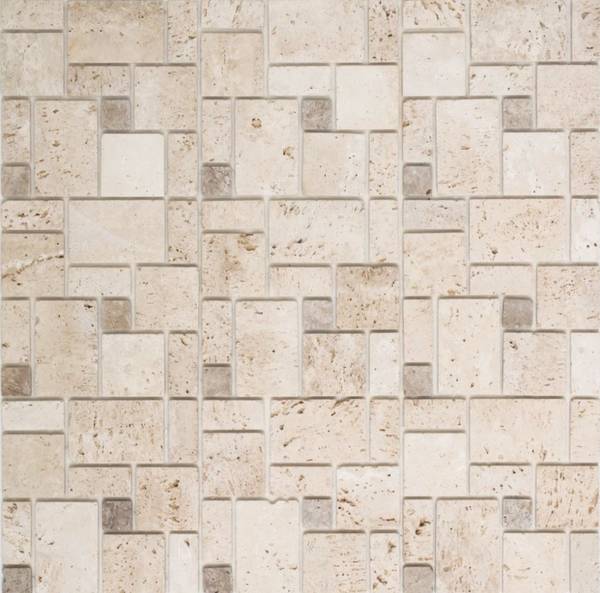 Mosaikfliesen 200-4CM14 Selbstklebend Beige - Stein - 31 x 31 x 31 cm