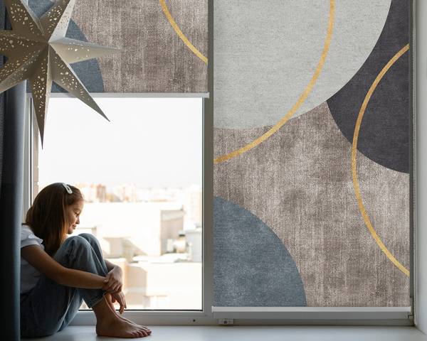 Innenrollo Abstraktion 150 x 240 x 1 cm