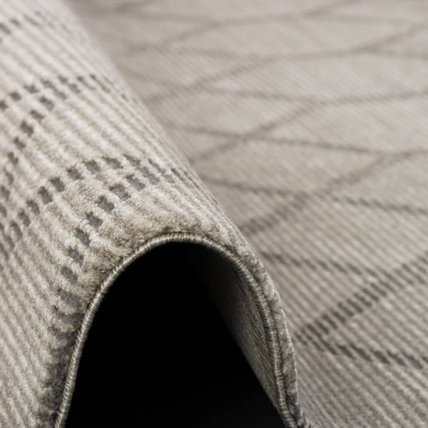 Venezia Luxus Designer Teppich Rauten Grau - Textil - 200 x 1 x 290 cm