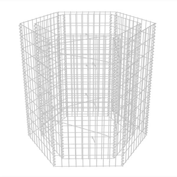 GabionenHochbeet M625597 90 x 100 x 100 cm