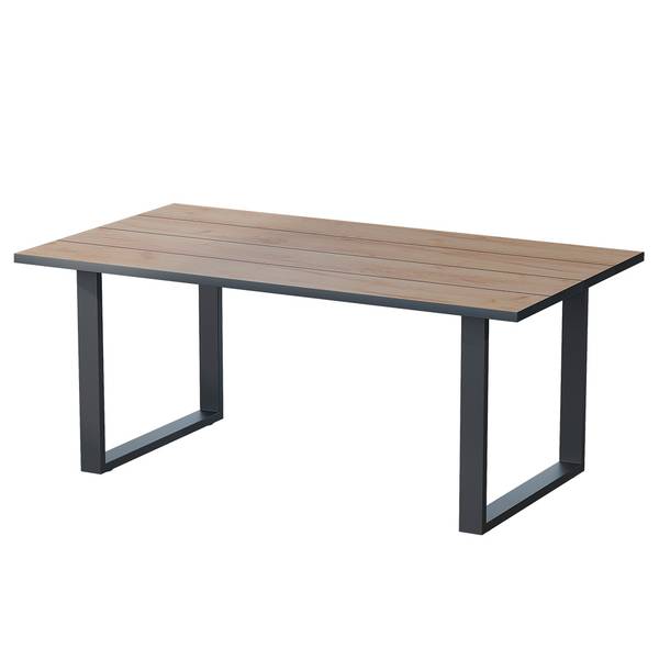 Esstisch Avido 58471 Schwarz - Braun - Holzwerkstoff - 180 x 75 x 100 cm