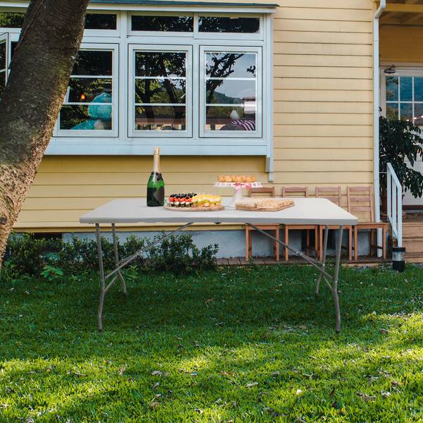 Klapptisch EASY UP MULTI II Weiß - Kunststoff - 152 x 74 x 70 cm