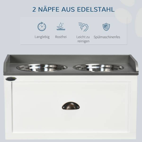 Voerbak voor huisdieren D08-041V00WT wit