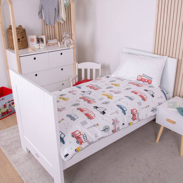Kinder-Wendebettwäsche 210846 2-teilig Grau - Textil - 100 x 1 x 135 cm