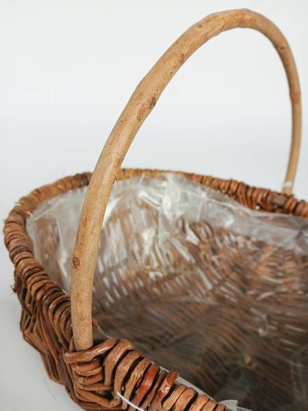 Weidenkörbe LIMA 3er Set Braun - Naturfaser - 28 x 15 x 39 cm