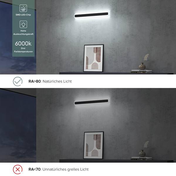 Wandleuchte LumaRay 60 x 4 cm