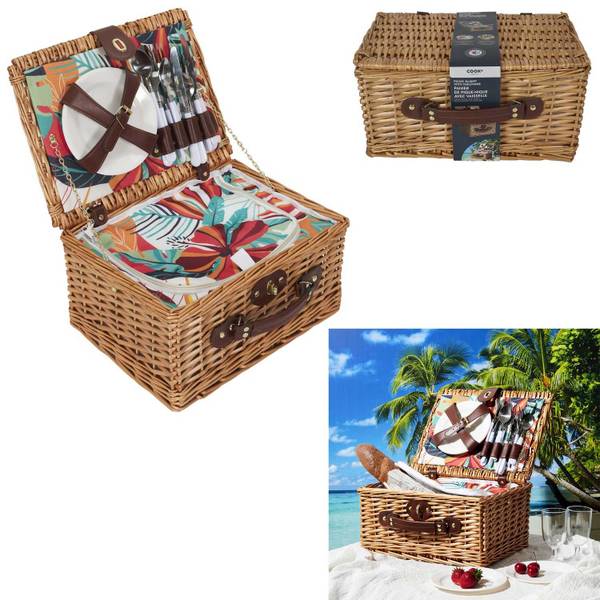 Picknickkorb mit Ausrüstung Tropic 39 x 19 x 29 cm