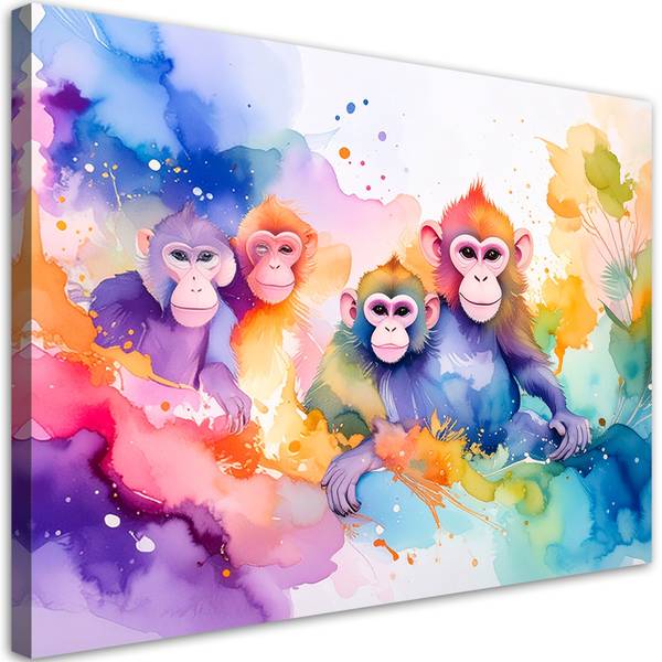 Canvas schilderij Dieren 100 x 70 cm
