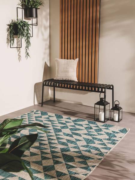 In-/Outdoorteppich Cleo Blau - 80 x 150 cm