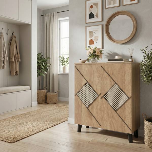 Schuhkommoden Caudicle Braun - Holzwerkstoff - 80 x 91 x 32 cm