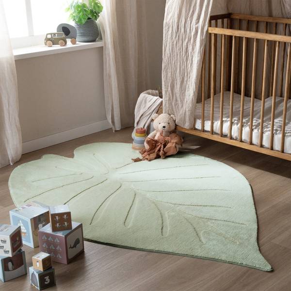 Teppich Coco Leaf Grün - 160 x 230 cm