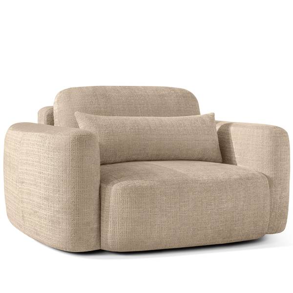 Einzelsessel ELOSA Beige - Chenille