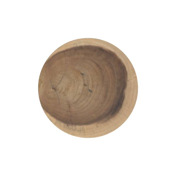 Tabouret rond en bois de suar D30 cm Marron - Bois massif - 30 x 45 x 30 cm