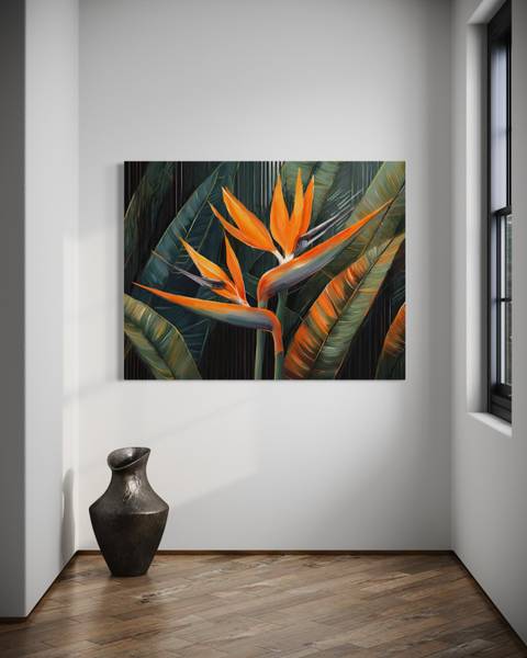 Wandbild pflanzen botanik 60 x 40 cm