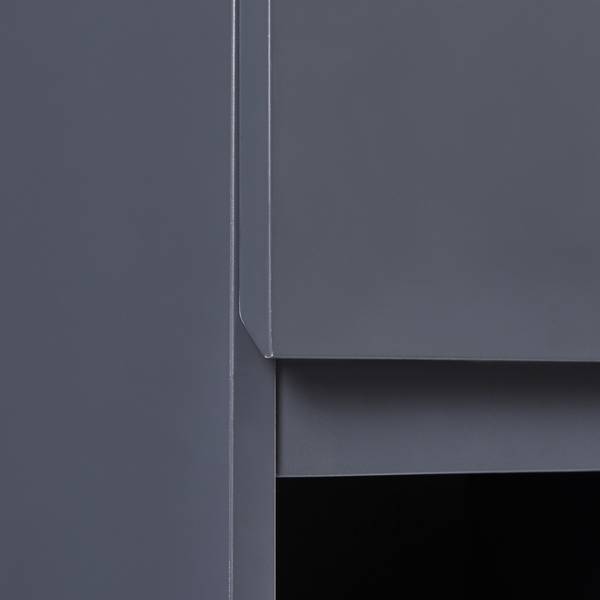 Hängeschrank Overath Grau - Holzwerkstoff - 30 x 60 x 30 cm