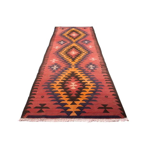 Orientteppich Läufer Oriental Wolle - 130 x 1 x 390 cm
