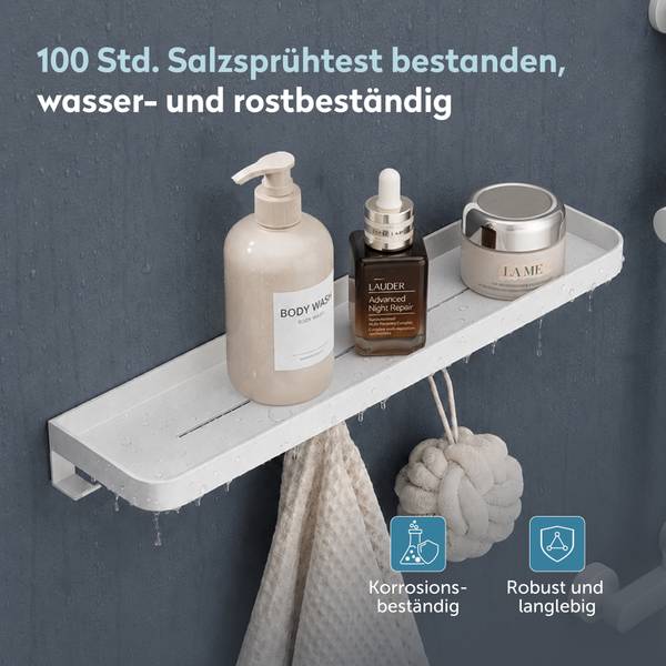 Garderobehaken Reglo-20 Weiß - Metall - 9 x 5 x 50 cm