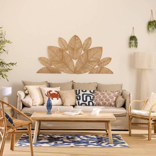 Kissen OCEANIA Beige - Textil - 41 x 8 x 41 cm