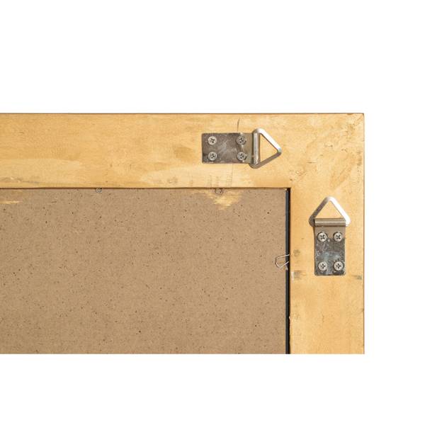 Spiegel LICHT Gold - Massivholz - 4 x 133 x 72 cm