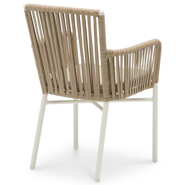 Gartenstühle AFUERA (6er-Set) Weiß - Metall - 56 x 85 x 59 cm