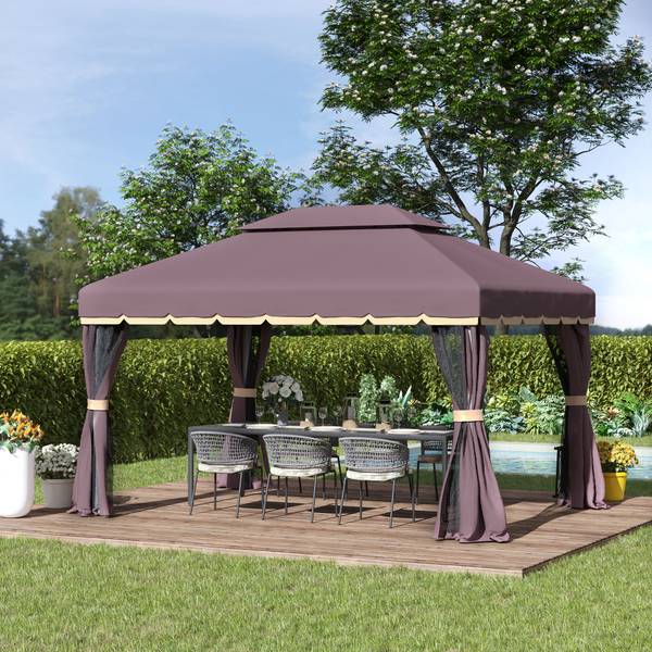 Gartenpavillon 01-0879 Metall - 290 x 280 x 390 cm