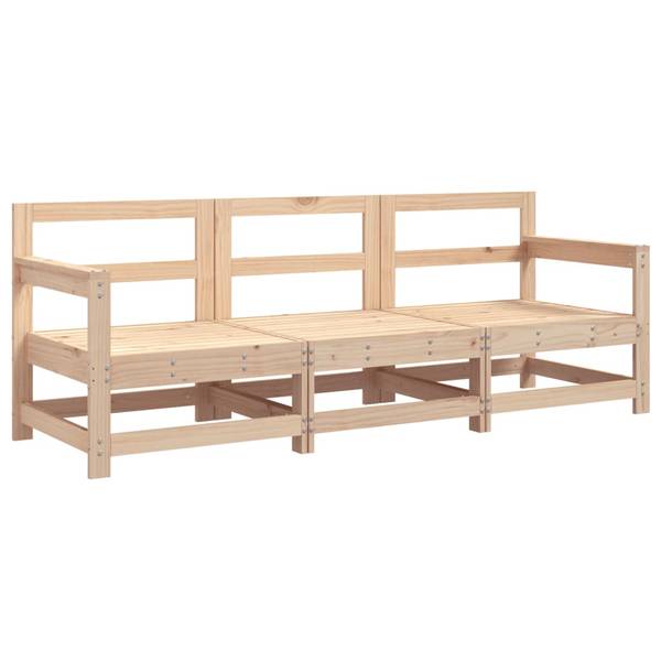 Garten Lounge Set 3045009-4 (3-teilig) Kiefer Dekor