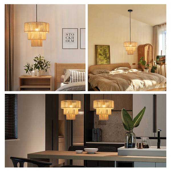 Suspension Lollar Noir - Métal - 35 x 150 x 36 cm