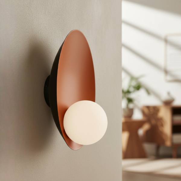 Wandleuchte Oyster Orange