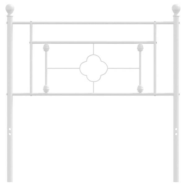 Kopfteil 3032738 Weiß - Stahl - 3 x 97 x 105 cm