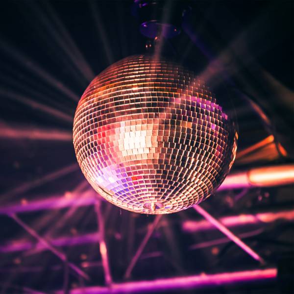 Discobal Ø 30 cm zilver - glas - kunststof - 30 x 34 x 30 cm