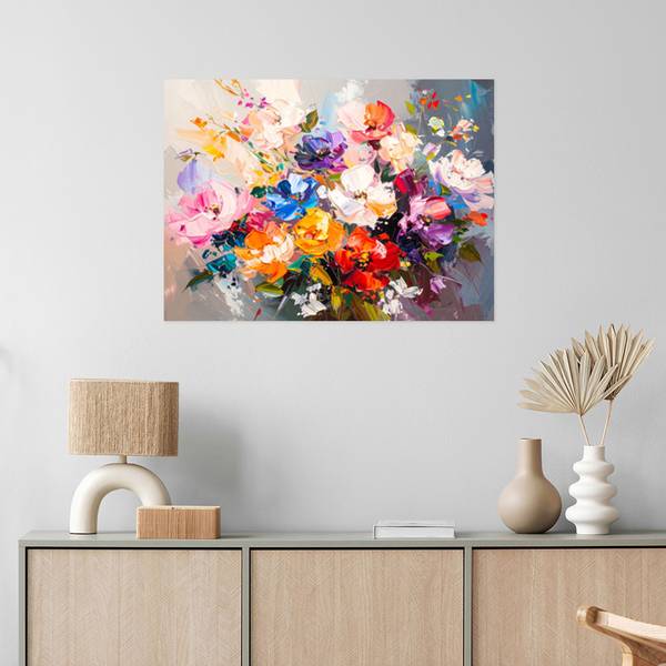 Wandsticker Blume 100 x 70 cm