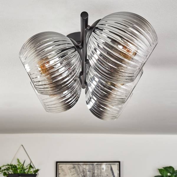 Deckenleuchte Fossobiubo Grau - Metall - 24 x 16 x 110 cm