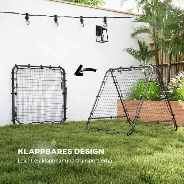 Fußball Rebounder CO336 Schwarz