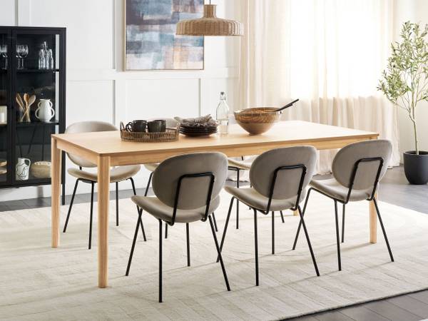 Esszimmertisch ERMELO Braun - Holzwerkstoff - 100 x 76 x 200 cm