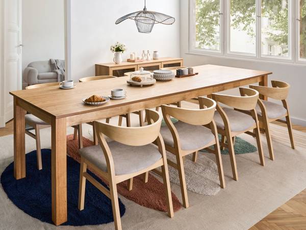 Ausziehbarer Tisch MADURA Braun - Holz teilmassiv - 100 x 76 x 180 cm