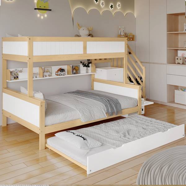 Stockbett K-1320 Weiß - Holzwerkstoff - 129 x 148 x 252 cm