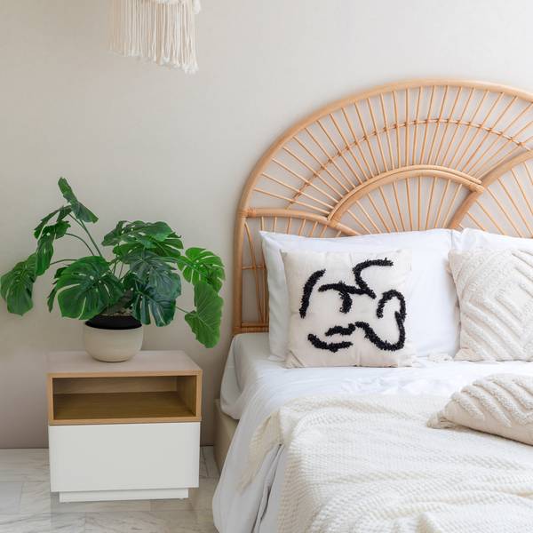 Beistelltisch MELMO Weiß - Holzwerkstoff - 50 x 45 x 40 cm