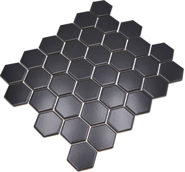Mosaikfliesen 11B-0311 Schwarz - Keramik - 29 x 33 x 33 cm