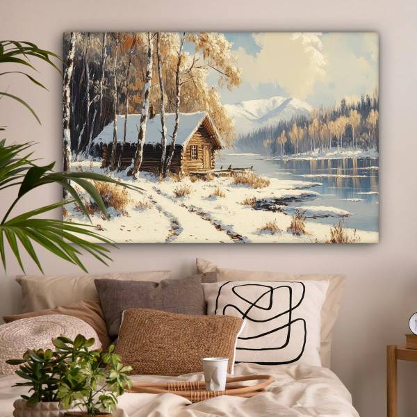 LEINWANDBILD Winter 120 x 80 cm