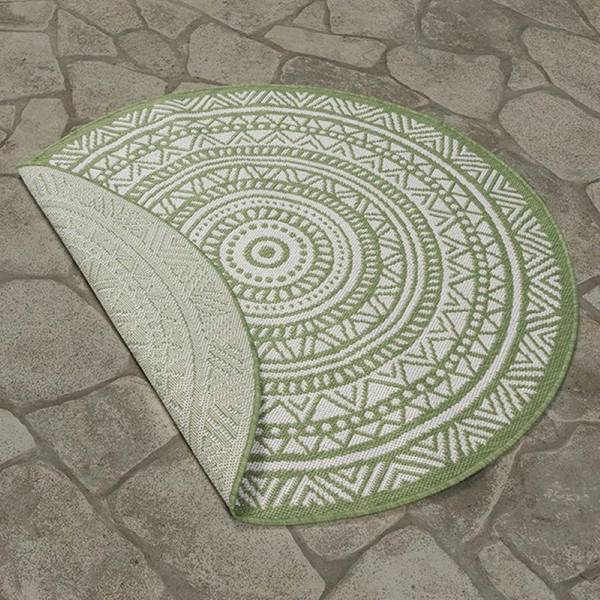 Outdoorteppich Mistra D Grün - 120 x 120 cm