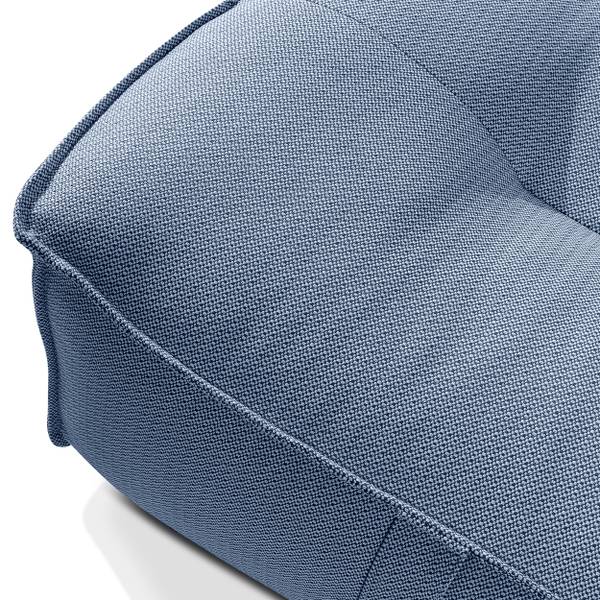 Gartenhocker LOVIA Marineblau - Weiß