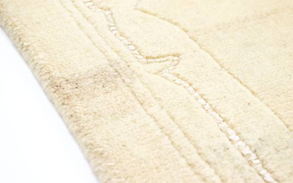 Handgeknüpft Wollteppich Beige - Wolle - 74 x 2 x 195 cm