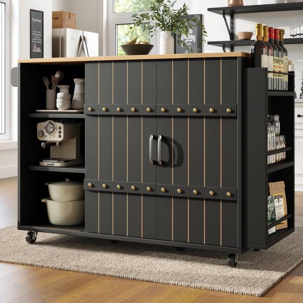 Kücheninsel BB8052 Schwarz