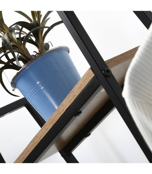 Kleiderständer LEXIE Braun - Holzwerkstoff - 35 x 160 x 101 cm